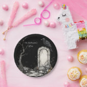 Mysterieuze Halloween Night Custom Papieren Bordje (Feest)
