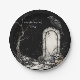 Mysterieuze Halloween Night Custom Papieren Bordje