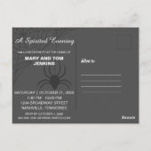 Mysterieuze Halloween uitnodiging Elegant (Achterkant)