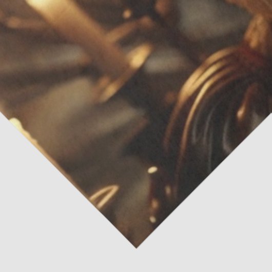 Mysterieuze Harlekijn Vrouw Decoupage Papier (Detail)