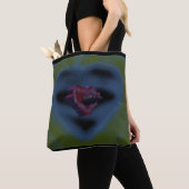 Mysterieuze harten kunst ontwerp donkere mistige k tote bag (Dichtbij)