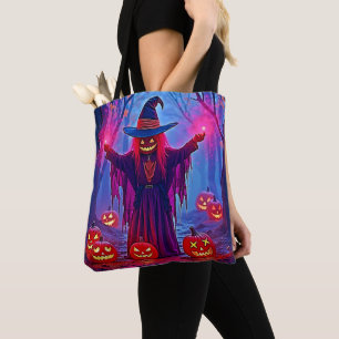 Mysterieuze heks in betoverde Bossen Tote Bag