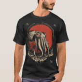 Mysterieuze inktvis oceaan schepsel  kunst t-shirt (Voorkant)