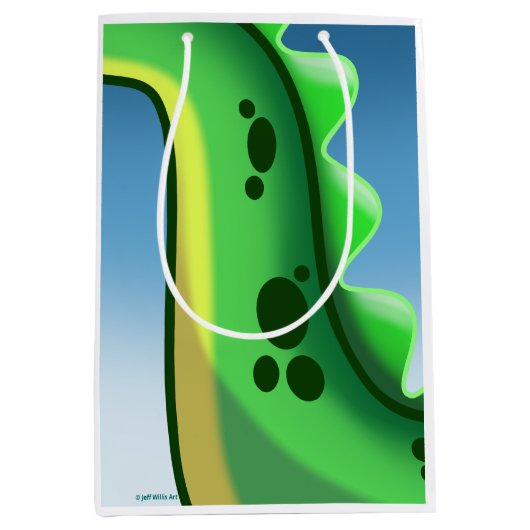 MYSTERIEUZE LANGE NEK DINOSAURUS door Jeff Willis Medium Cadeauzakje (Voorkant)