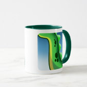 MYSTERIEUZE LANGE NEK DINOSAURUS door Jeff Willis  Mok (Voorkant rechts)