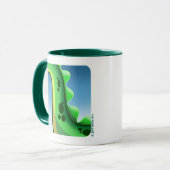 MYSTERIEUZE LANGE NEK DINOSAURUS door Jeff Willis  Mok (Voorkant links)