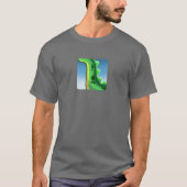 MYSTERIEUZE LANGE NEK DINOSAURUS door Jeff Willis  T-shirt (Voorkant)