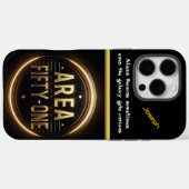 Mysterieuze lichten zweven 's nachts boven Area 51 Case-Mate iPhone Case (Achterkant (horizontaal))
