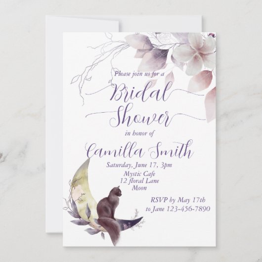 Mysterieuze Maan Tuin Bruidsdouche  Kaart (Voorkant)