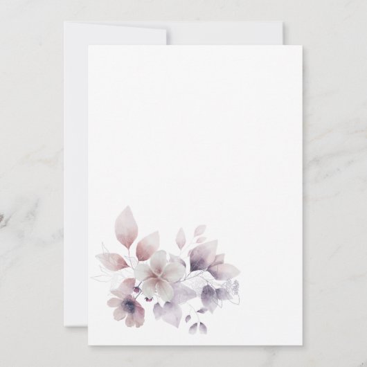 Mysterieuze Maan Tuin Bruidsdouche  Kaart (Achterkant)