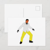 Mysterieuze man blik briefkaart (Voorkant / Achterkant)