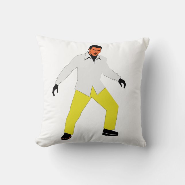 Mysterieuze man blik kussen (Voorkant)