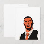 Mysterieuze man blik RSVP kaartje (Voorkant / Achterkant)