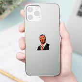 Mysterieuze man blik sticker (Telefoon)