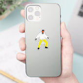 Mysterieuze man uiterlijk sticker (Telefoon)