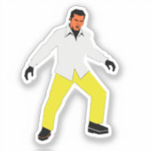 Mysterieuze man uiterlijk sticker (Voorkant)