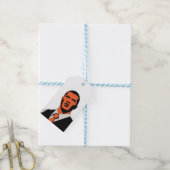 Mysterieuze man uitzicht cadeaulabel (Met Touw)