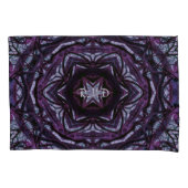 Mysterieuze Mandala Roots Flowers Paarse Magenta Kussensloop (Voorkant-Links)