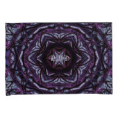 Mysterieuze Mandala Roots Flowers Paarse Magenta Kussensloop (Voorkant-Rechts)