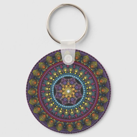 Mysterieuze mandala sleutelhanger (Voorkant)