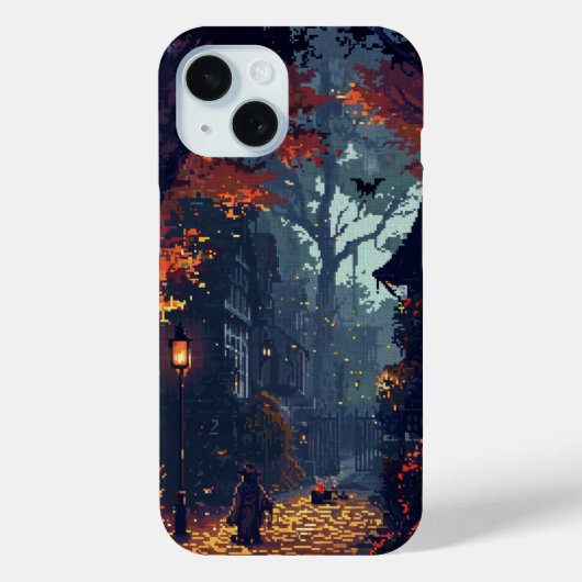 Mysterieuze Mansion Pixel Art Case-Mate iPhone Case (Achterkant)