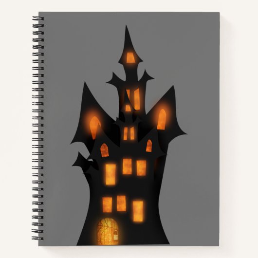 Mysterieuze memoires: Halloween Custom 8.5" x 11" Notitieboek (Voorkant)