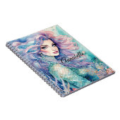 Mysterieuze Mermaid Spiral Photo Notitieboek (Rechterzijde)