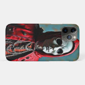 Mysterieuze met capuchon beklede schedelfiguur Case-Mate iPhone case (Achterkant (horizontaal))