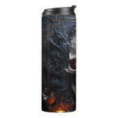 Mysterieuze Metal Skull Tumbler Wrap | Gotische sc Thermosbeker (Gedraaid links)