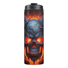 Mysterieuze Metal Skull Tumbler Wrap | Gotische sc Thermosbeker