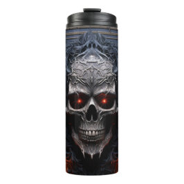 Mysterieuze Metal Skull Tumbler Wrap | Gotische sc Thermosbeker
