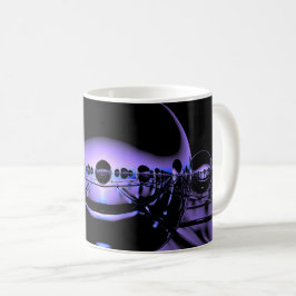 Mysterieuze metalen bollen in een Bleek violet lic Koffiemok