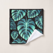 Mysterieuze Monstera Bad Handdoek (Wasdoekje)