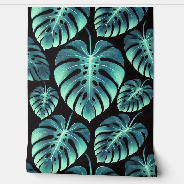 Mysterieuze Monstera Behang (Afrollen)