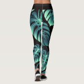 Mysterieuze Monstera Leggings (Achterkant)