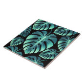 Mysterieuze Monstera Tegeltje (Zijkant)