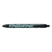 Mysterieuze Monstera Zwarte Inkt Pen (Achterkant)