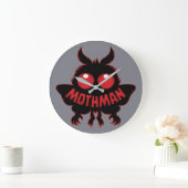 Mysterieuze Mothman Silhouet met Rode Ogen Grote Klok (Huis)