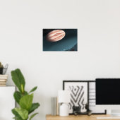 Mysterieuze nacht waarin reusachtige sterren zicht poster (Thuiskantoor)