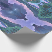 Mysterieuze Nachtelijke Hemel - Inpakpapier (Hoek)