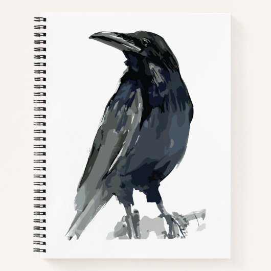 Mysterieuze Raven Illustratie Notitieboek (Voorkant)