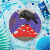 🍽️ Mysterieuze raven papieren borden Papieren Bordje (Feest)