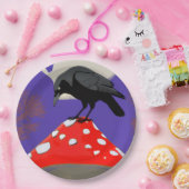 🍽️ Mysterieuze raven papieren borden Papieren Bordje (Feest)