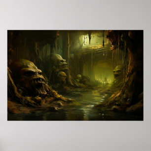 Mysterieuze Retraite in Monster Swamp Poster