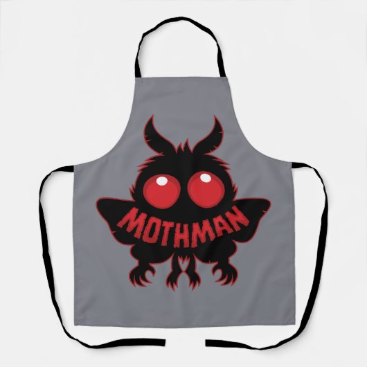 Mysterieuze Schaduw van de Roodogige Motman Schort (Voorkant)