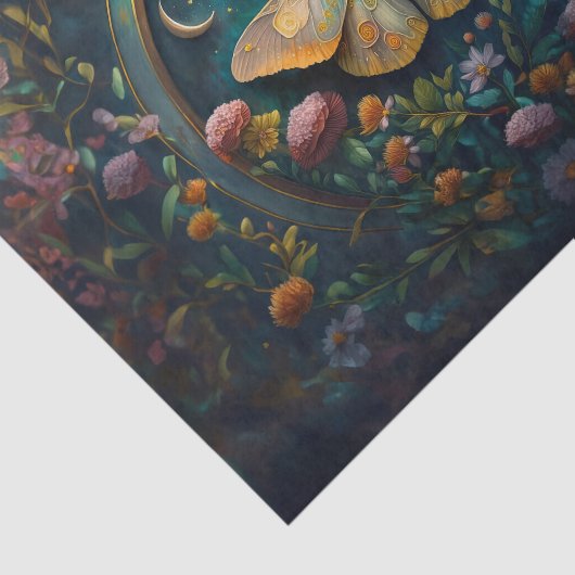 Mysterieuze schemerpoort, mot & eclips tissuepapier (Detail)