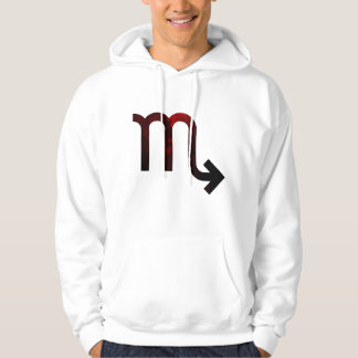 Mysterieuze Schorpioendiepte - Zwarte en diepe rod Hoodie