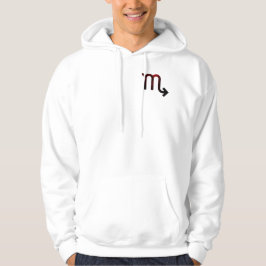 Mysterieuze Schorpioendiepte - Zwarte en diepe rod Hoodie
