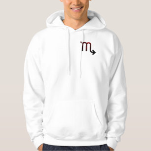 Mysterieuze Schorpioendiepte - Zwarte en diepe rod Hoodie