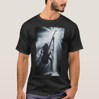Mysterieuze Spinbazgitarist Podiumlichten T-Shirt